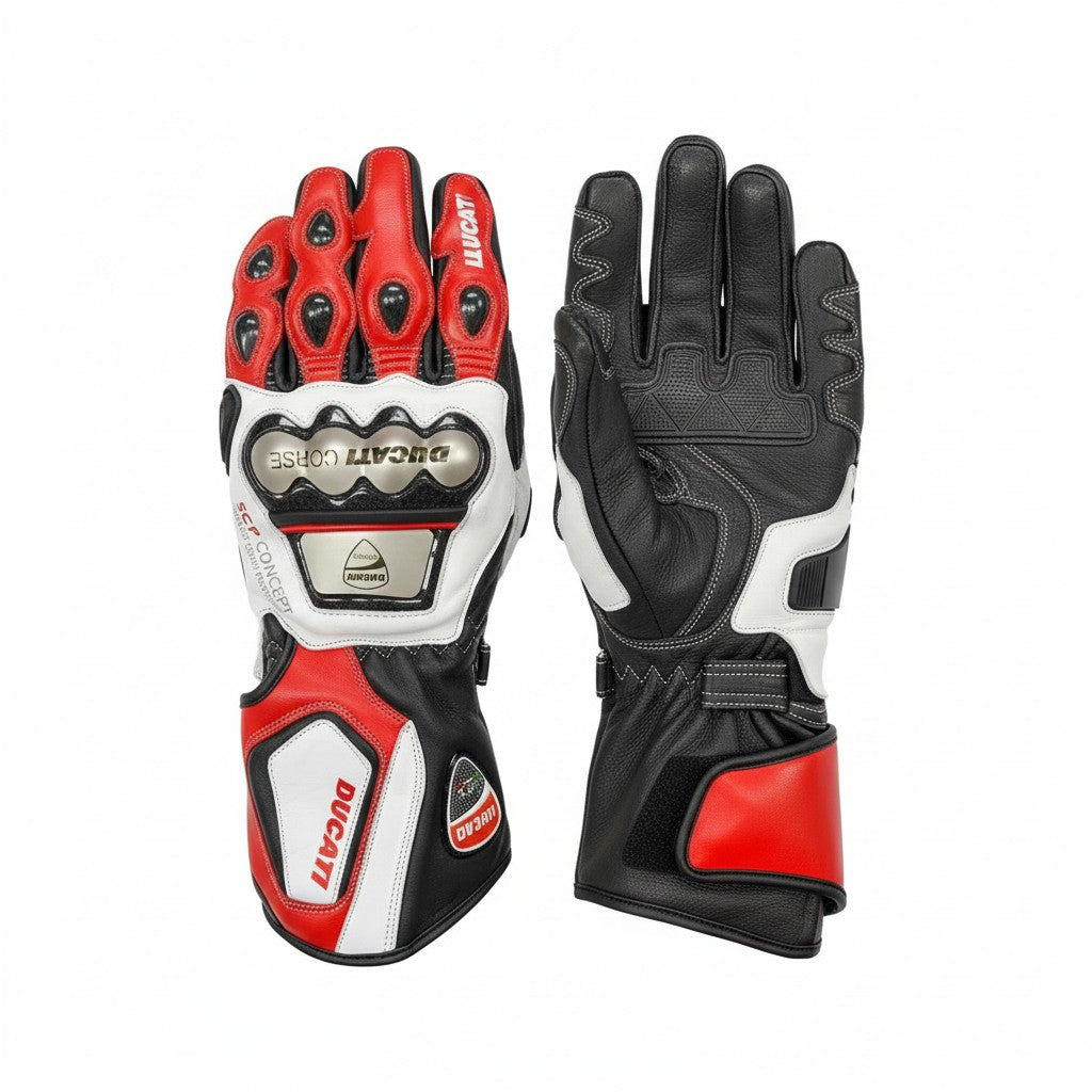 Ducati Corse C5 leather motorcycle gloves