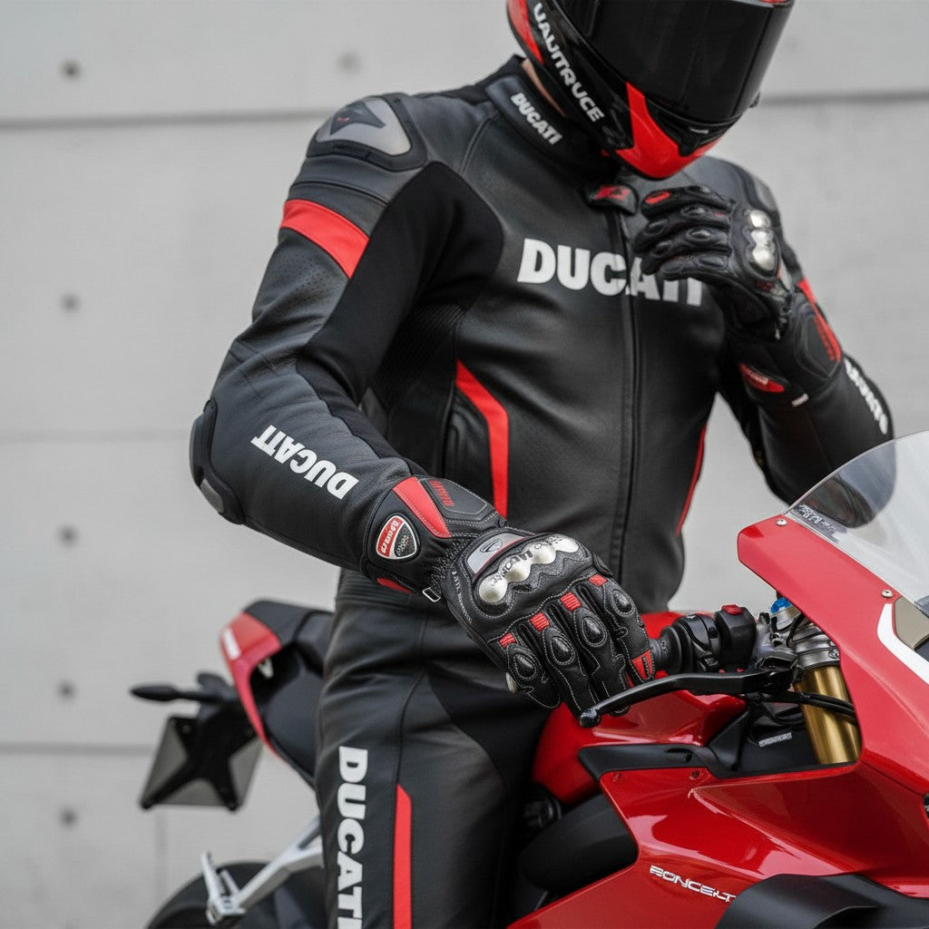 Ducati Corse racing motorcycle gloves
