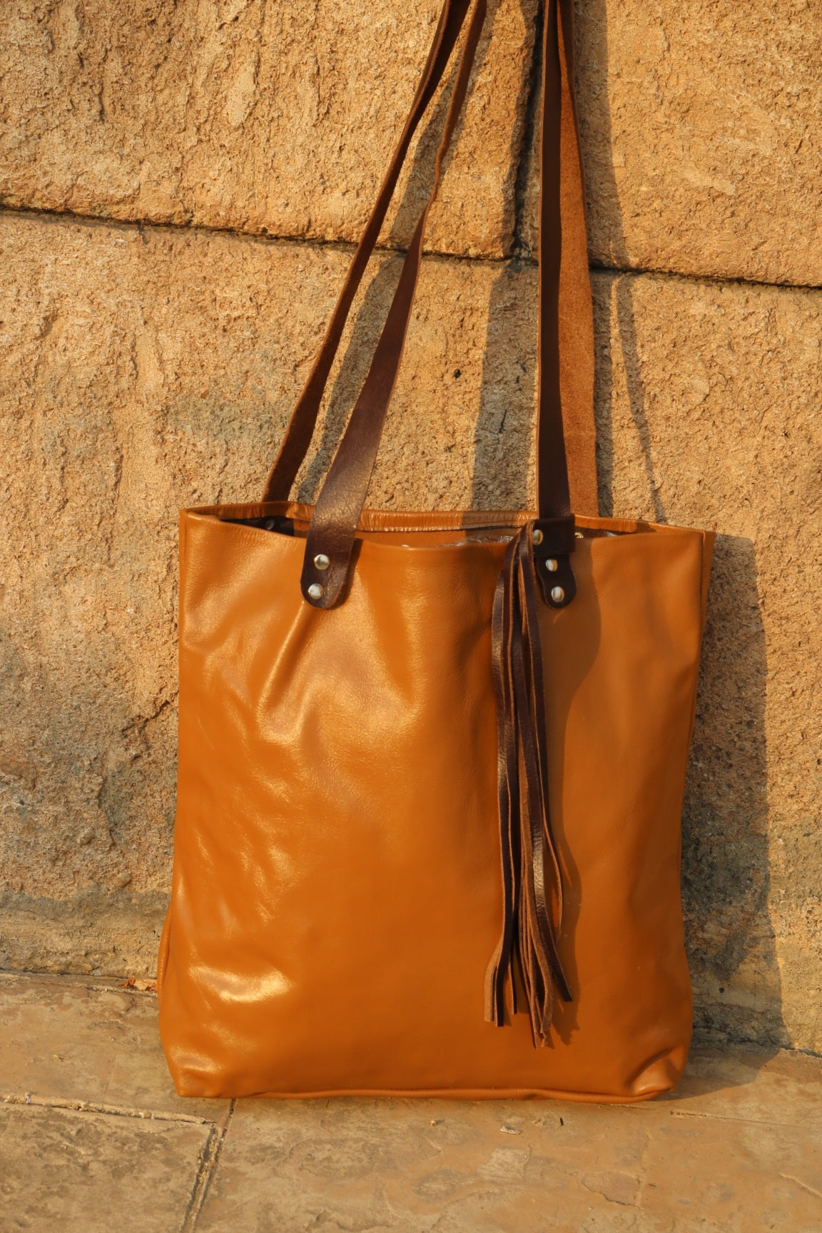 Ladies Leather Tote Bag