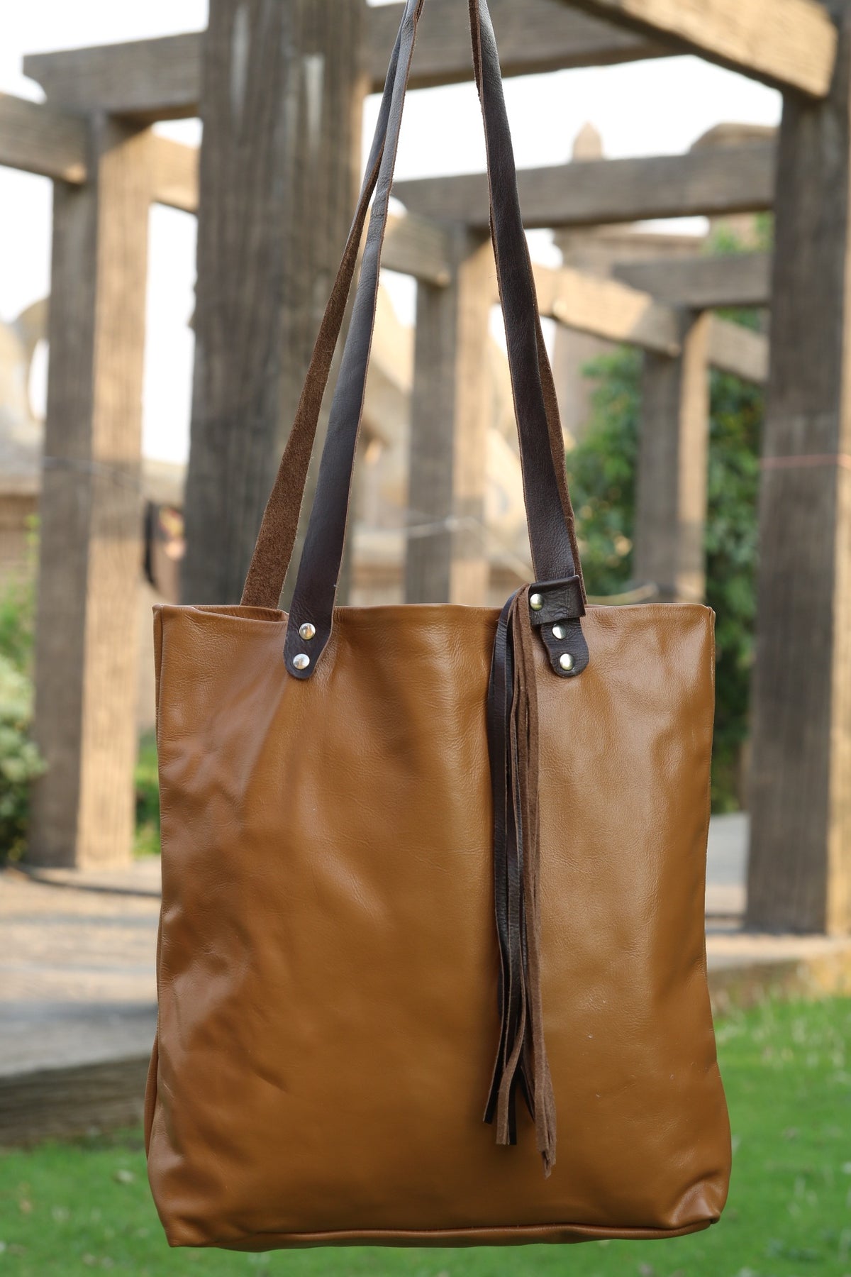 Ladies Leather Tote Bag