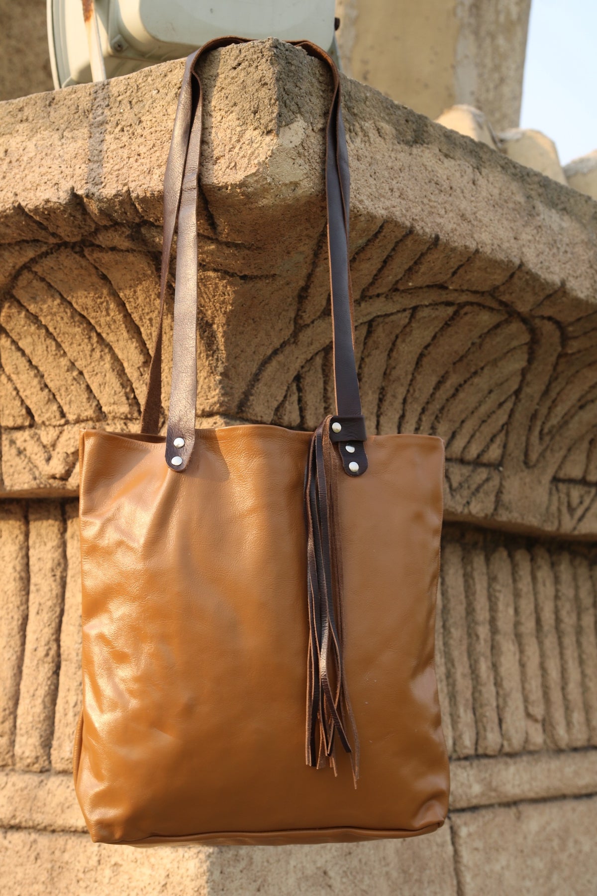 Ladies Leather Tote Bag