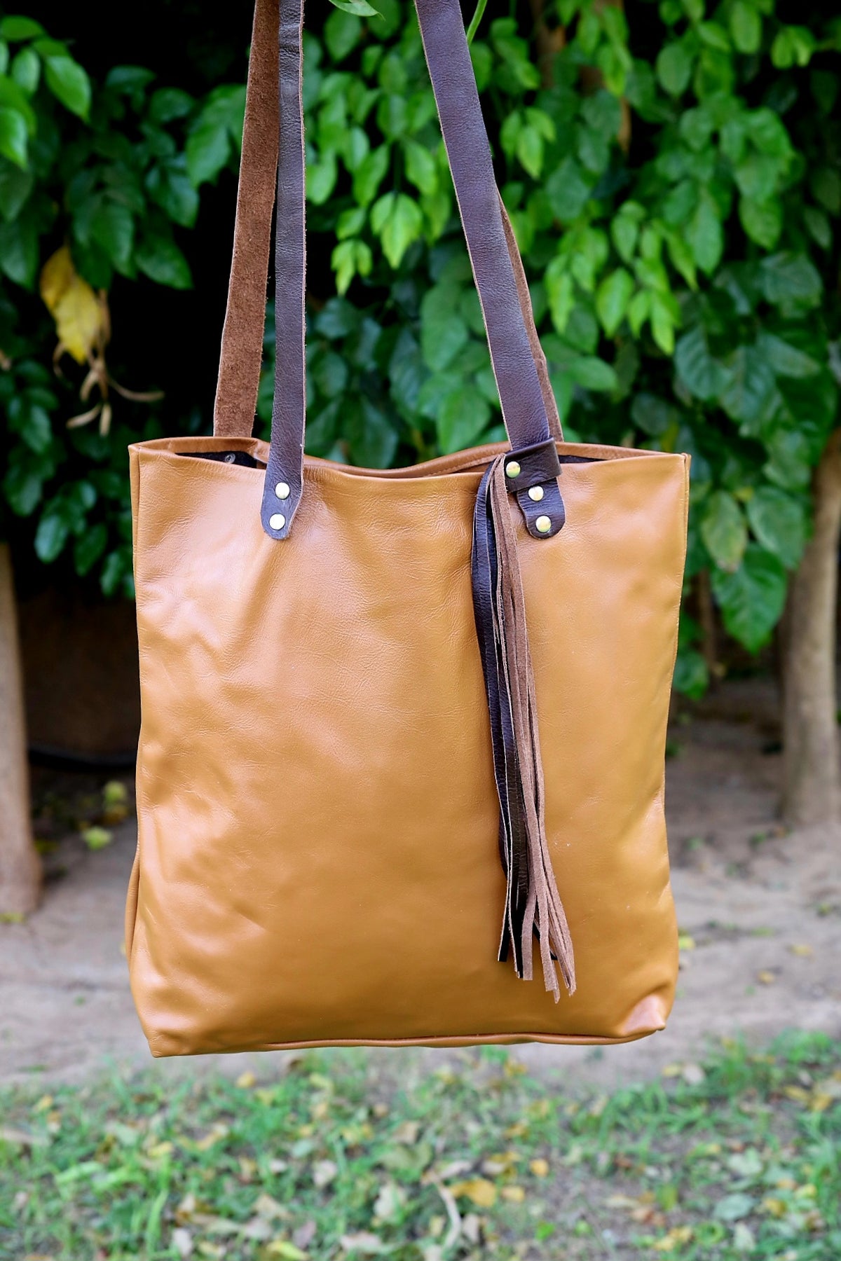 Ladies Leather Tote Bag