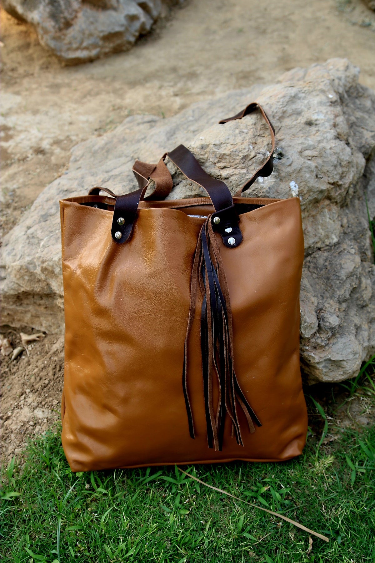 Ladies Leather Tote Bag