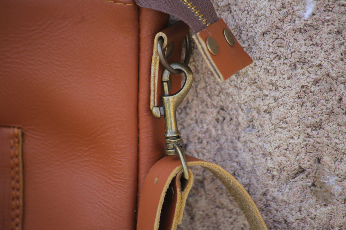 Ladies leather laptop Tote bag