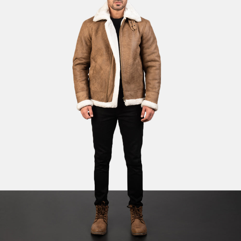 Premium Shearling Fur Leather Jacket, ultra soft original fur jacket, bomber jacket