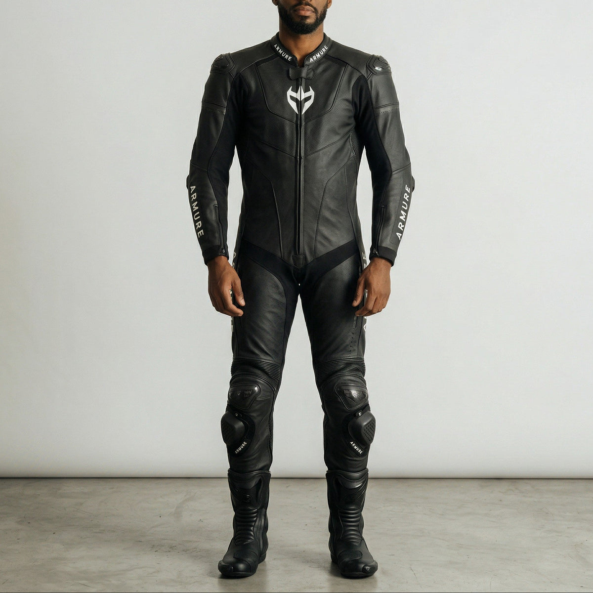 Himi Leathers Men's One-Piece Motorcycle Racing Suit