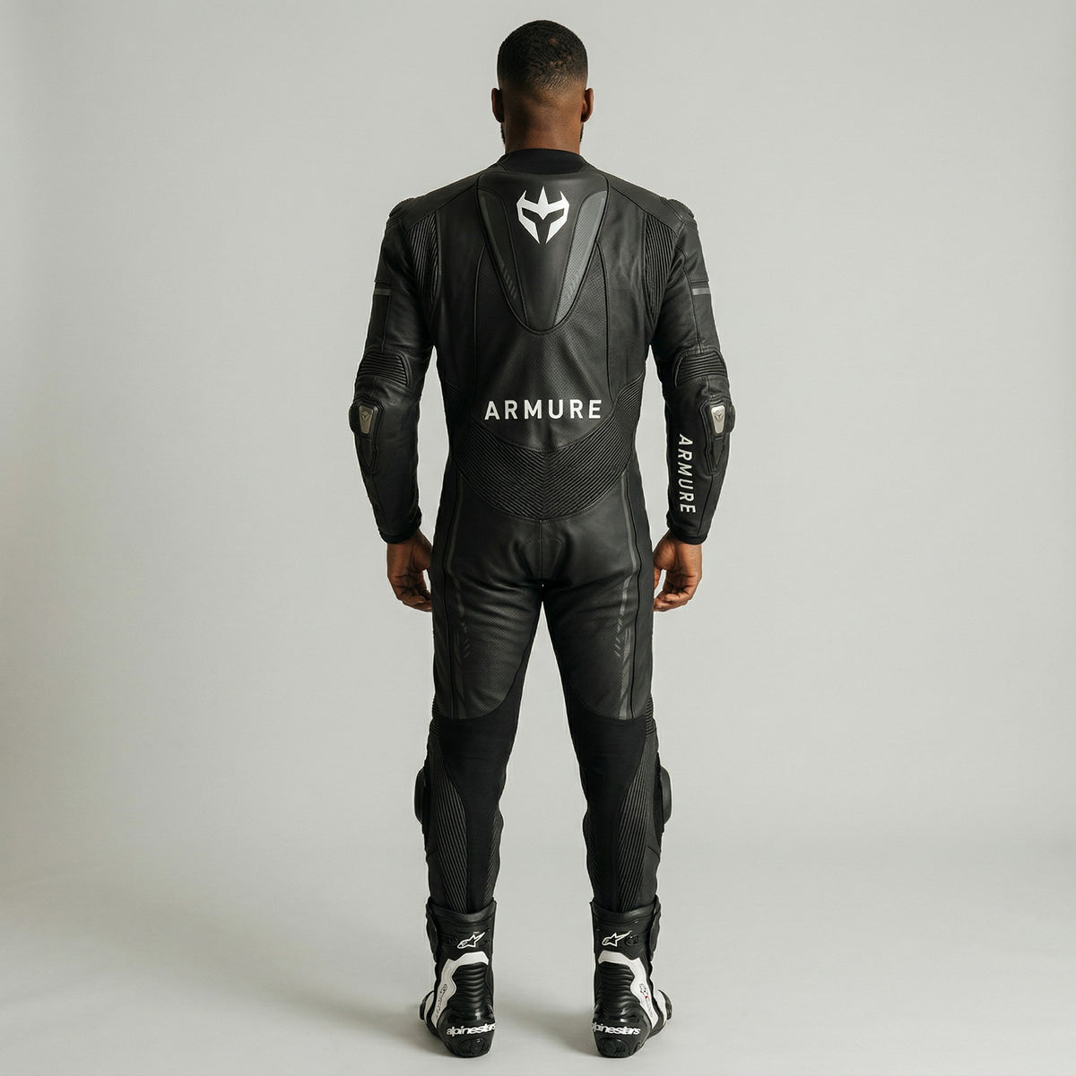 Himi Leathers Men's One-Piece Motorcycle Racing Suit