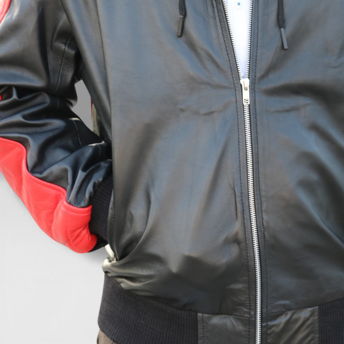 Miami Vice Stunt Leather Bomber Jacket