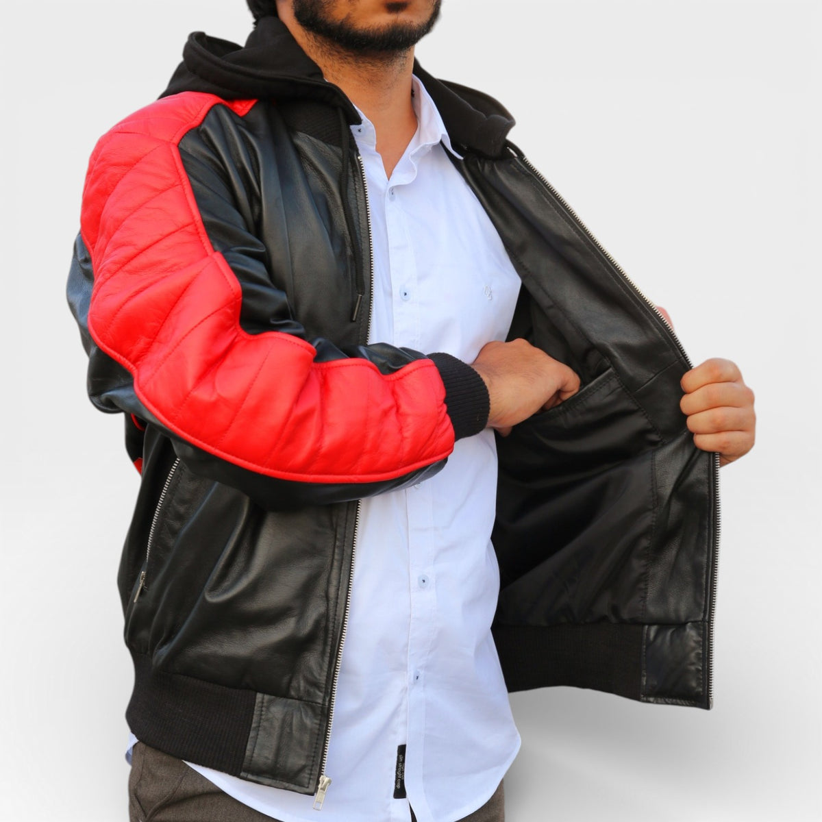 Miami Vice Stunt Leather Bomber Jacket