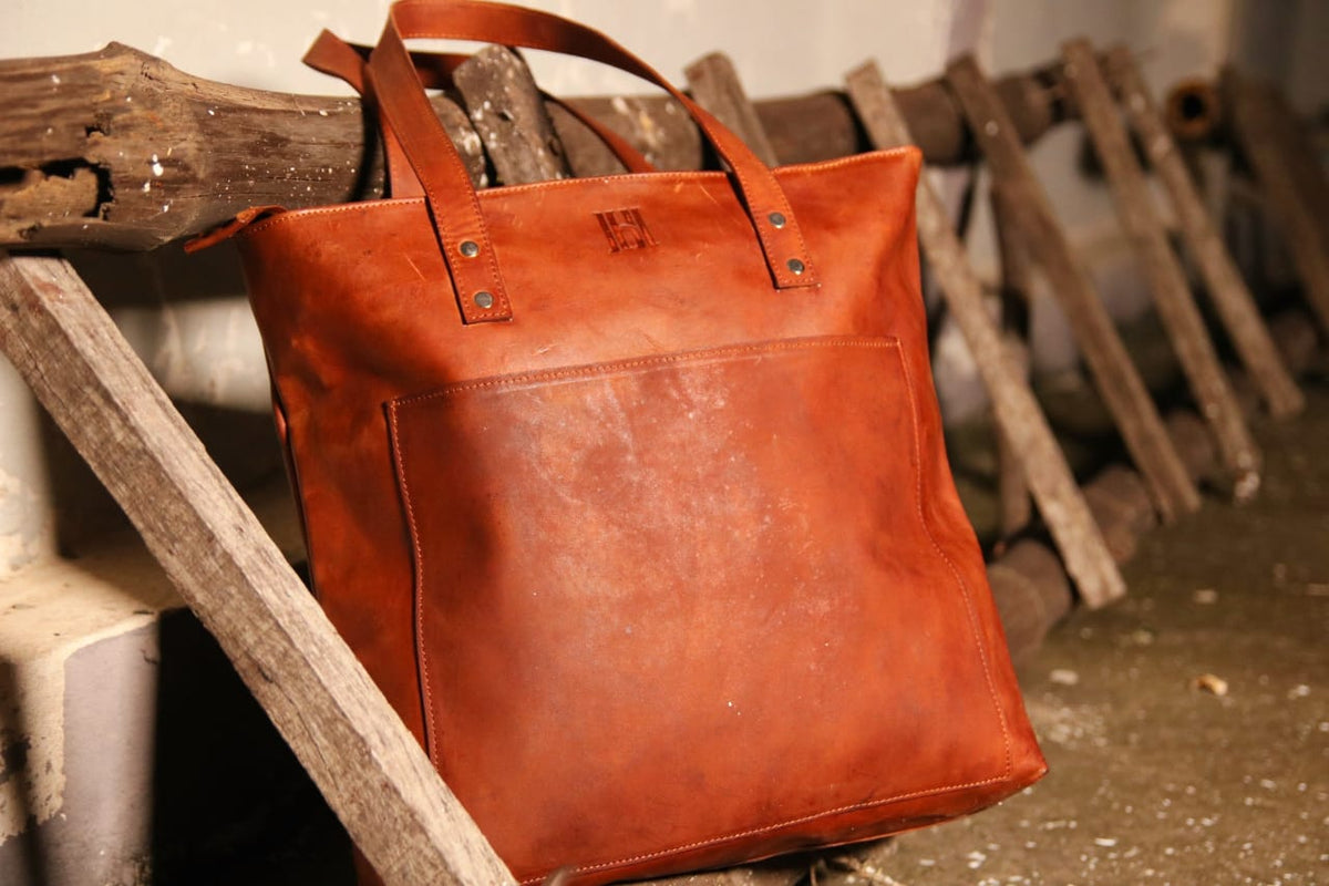 Leather Tote Bag for Women
