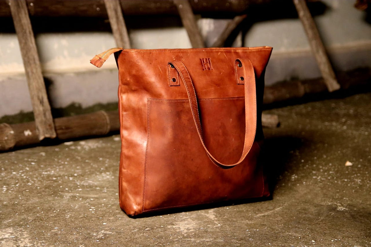 Leather Tote Bag for Women