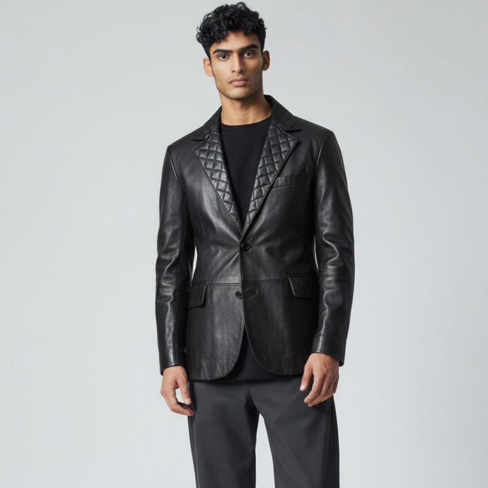 Harper Leather Blazer