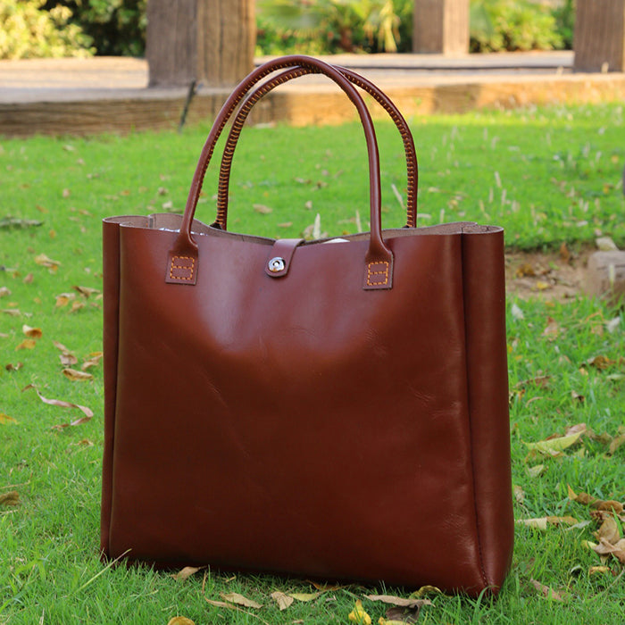 Brown leather stylish handbag for Women's