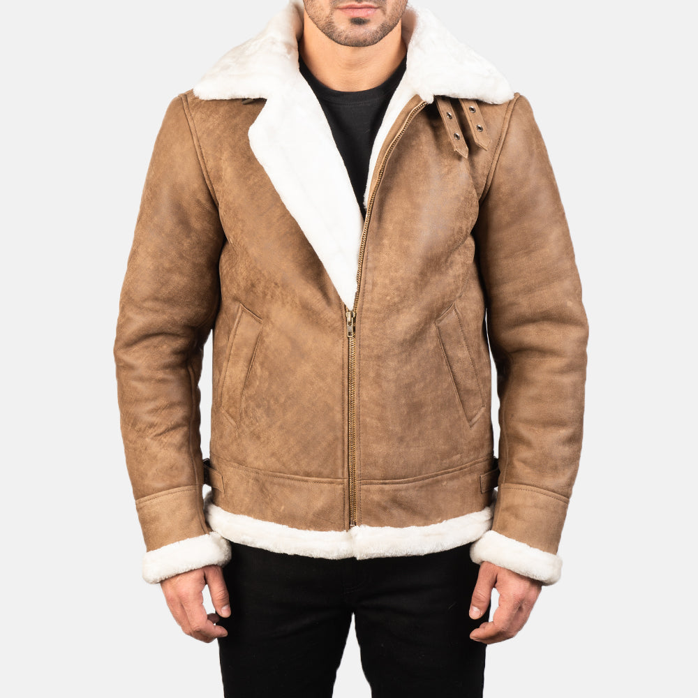 Premium Shearling Fur Leather Jacket, ultra soft original fur jacket, bomber jacket