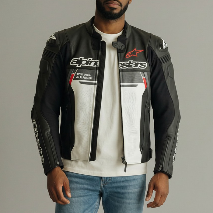 Alpinestars MotoGP biker racing Leather Jacket