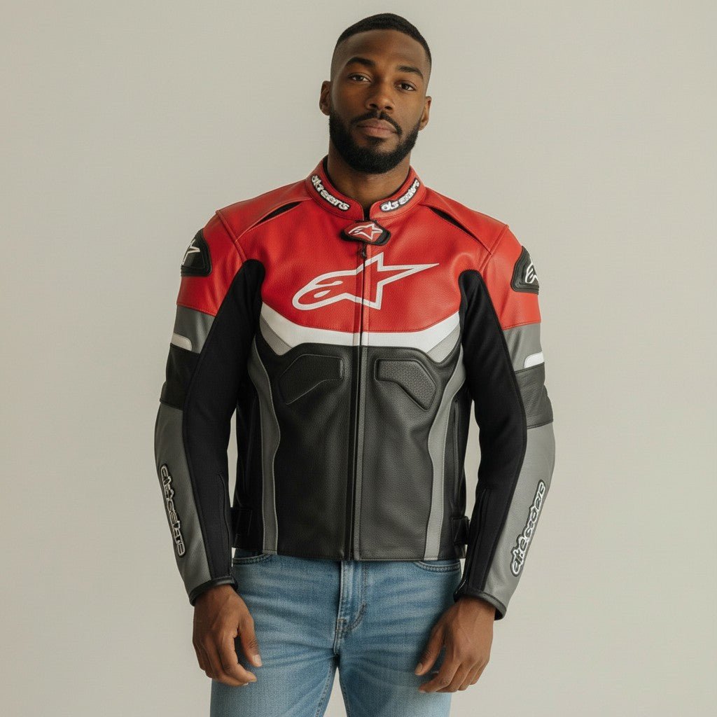 Alpinestars biker Celer racing Leather Jacket