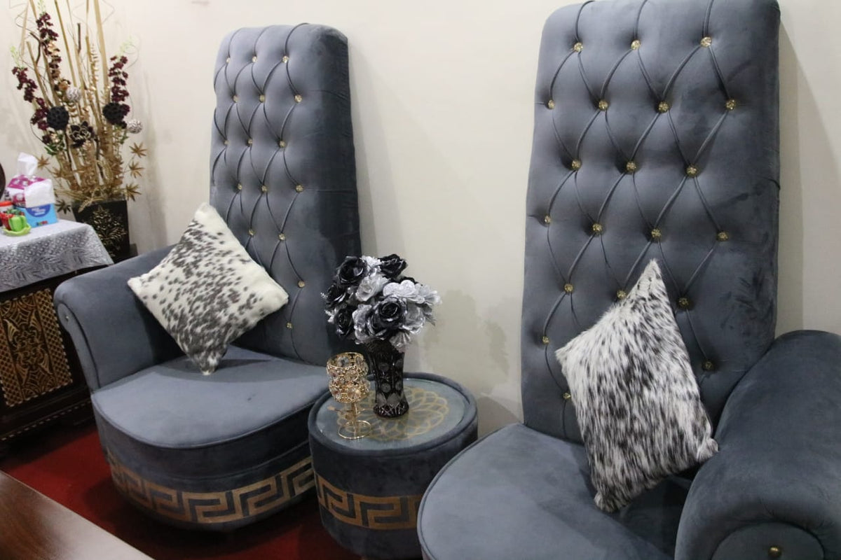 Hair on Leather Cushion Covers