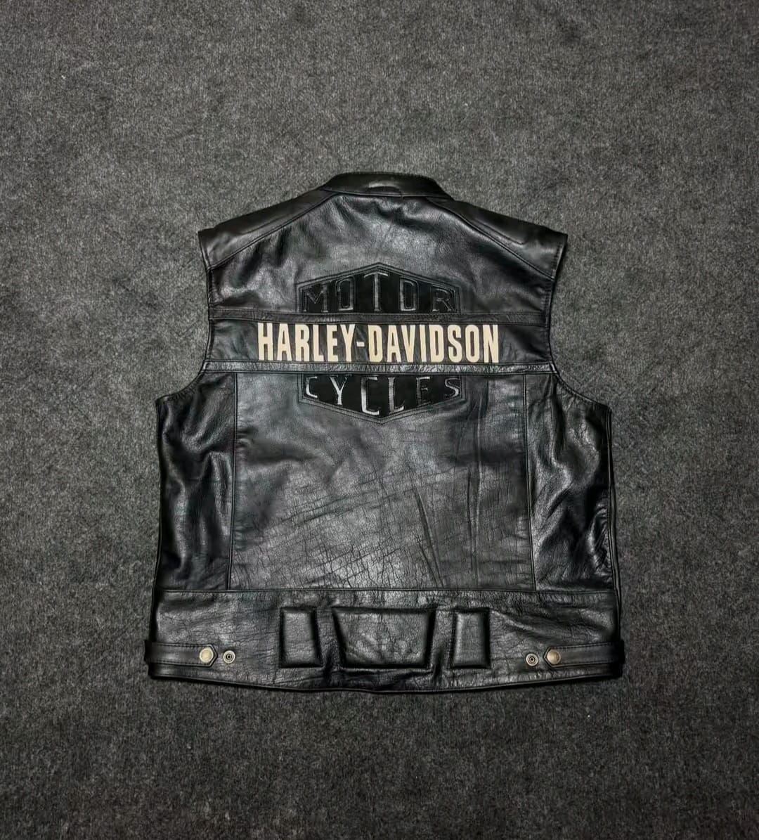Harley-Davidson Men's Passing Link Leather Vest