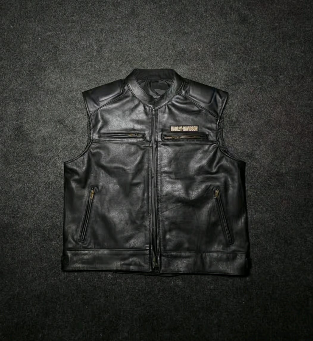 Harley-Davidson Men's Passing Link Leather Vest