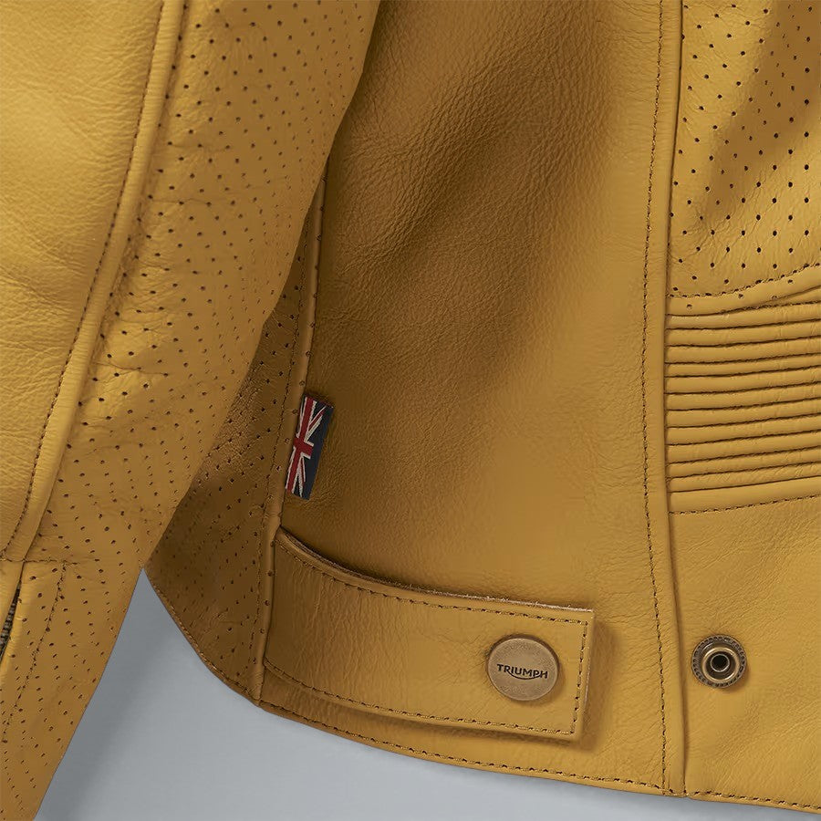 Triumph Braddan Air Race Leather Motorcycle Jacket