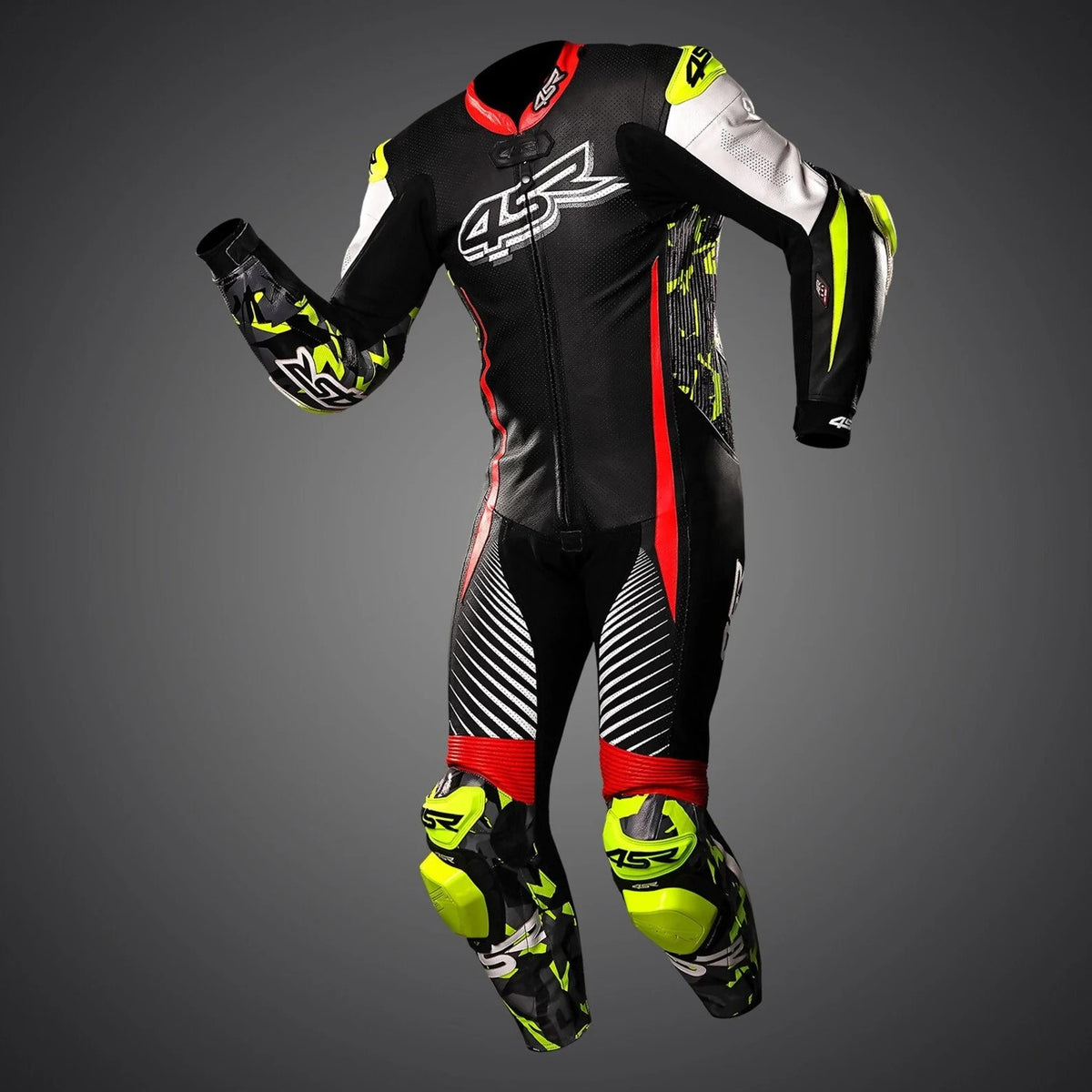 Motorbike racing leather suit MS-015, motorbike leather suit