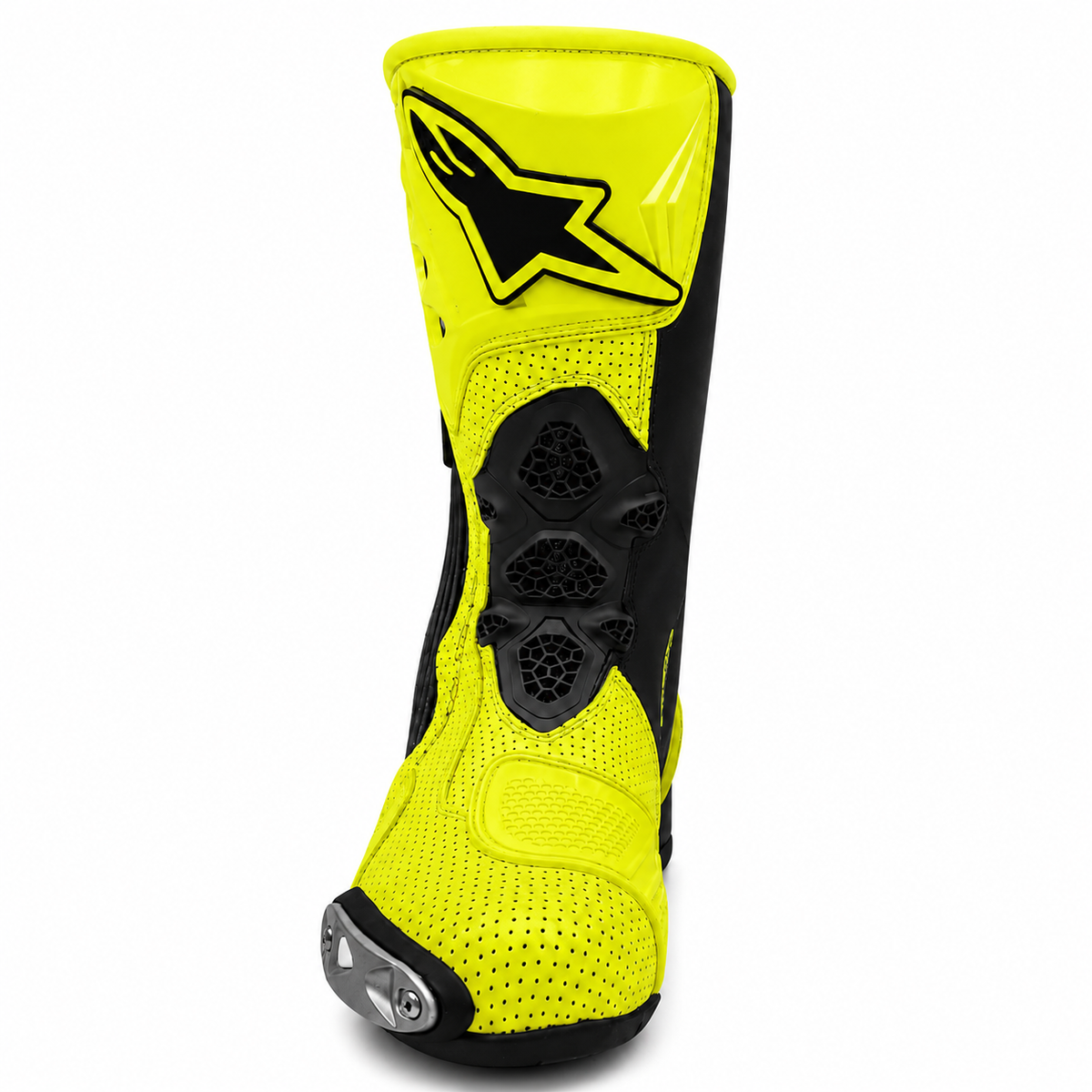 Alpinestars Supertech R Vented  Motorcycle Boots | Yellow Fluo Edition