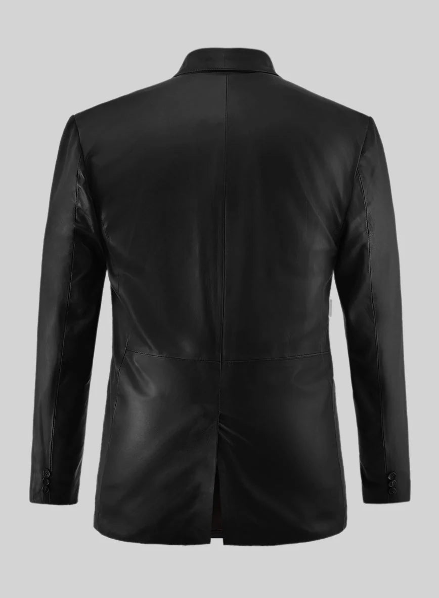 Men's Leather Blazer