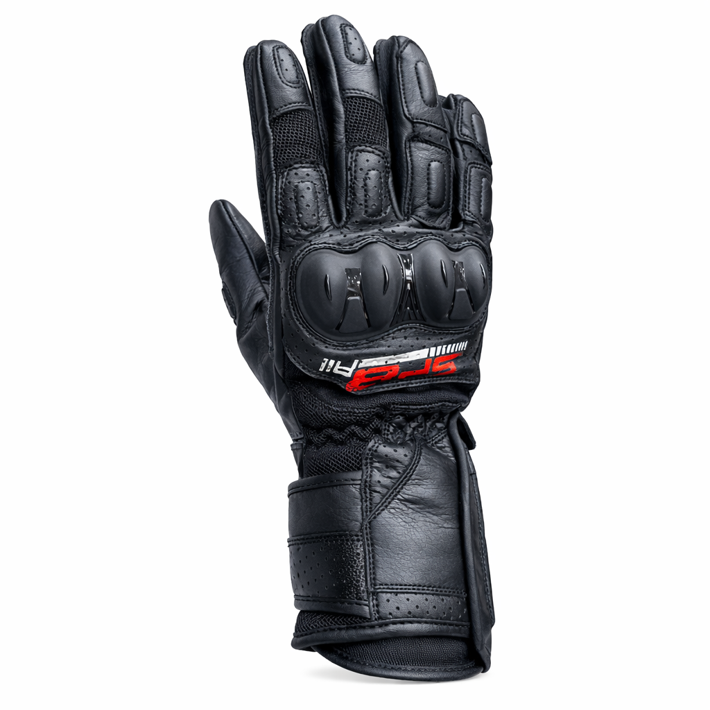 Alpinestars SP-8 Air Racing Motorcycle Riding Gloves with brand logo on a white background