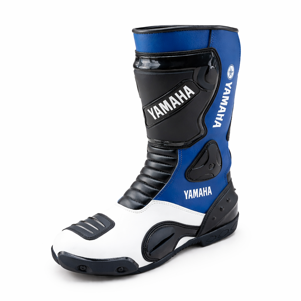 Yamaha Motorcycle Racing Leather Boots