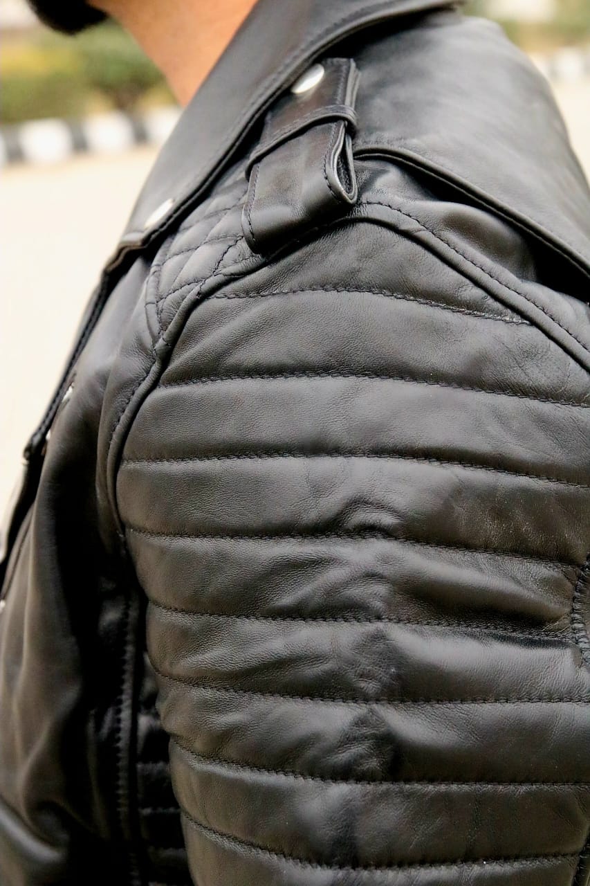 Men&#39;s biker Leather Jacket, lambskin original leather jackets