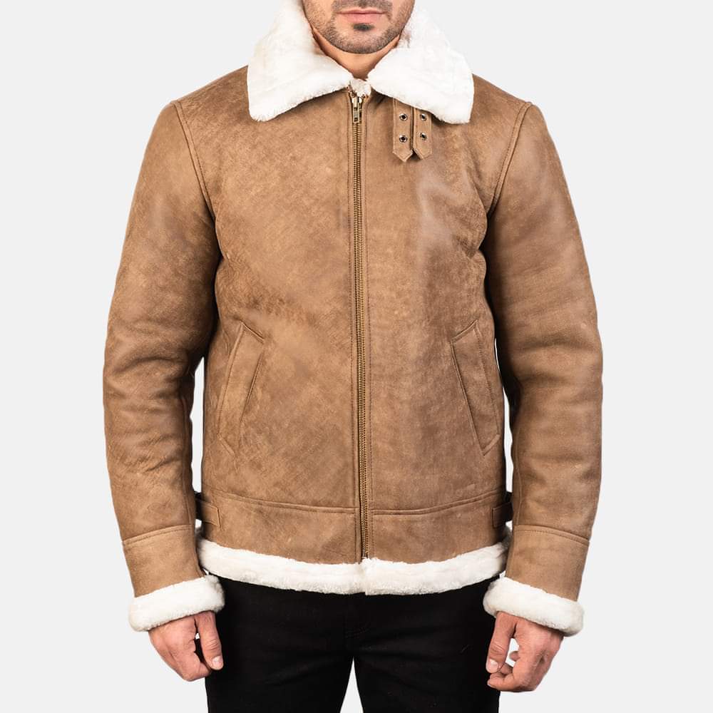 Premium Shearling Fur Leather Jacket, ultra soft original fur jacket, bomber jacket