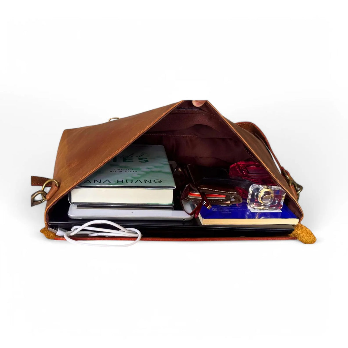Leather Laptop Briefcase for men&#39;s