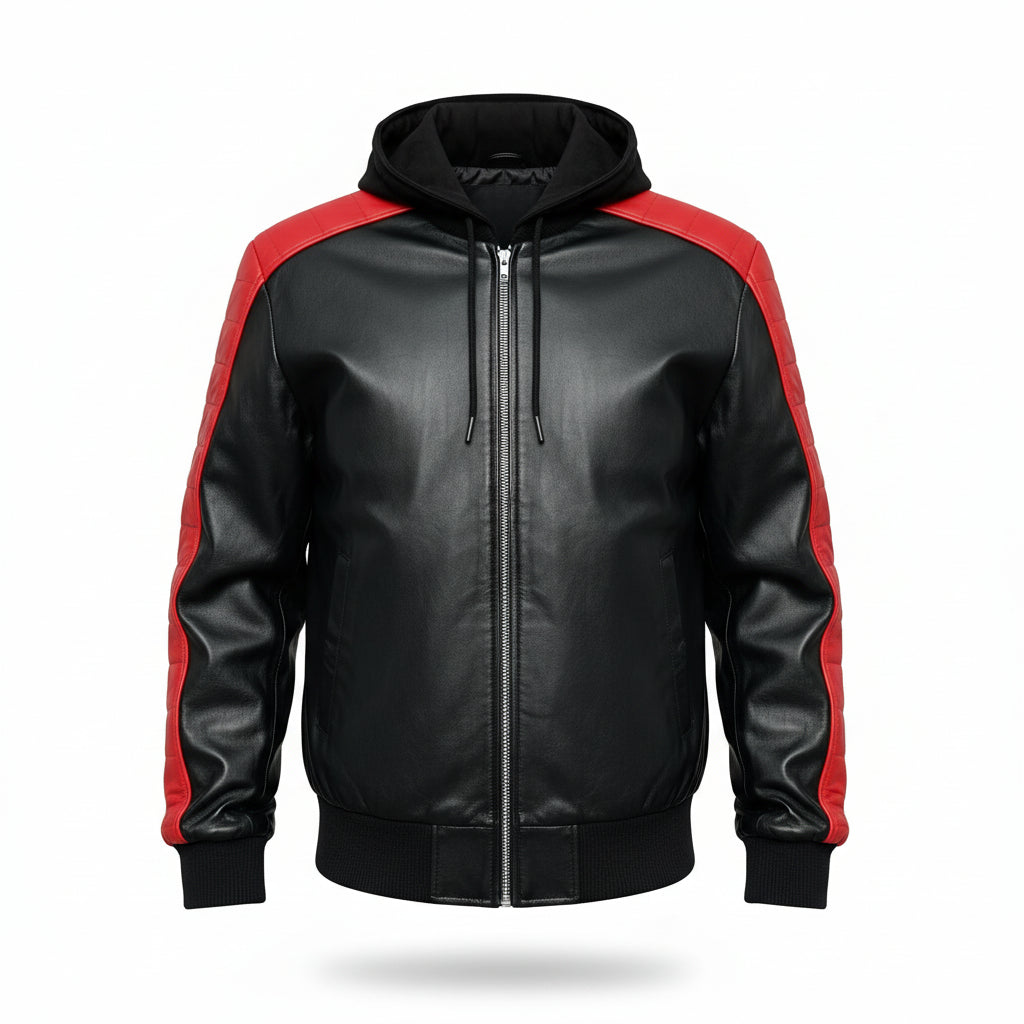Miami Vice Stunt Leather Bomber Jacket