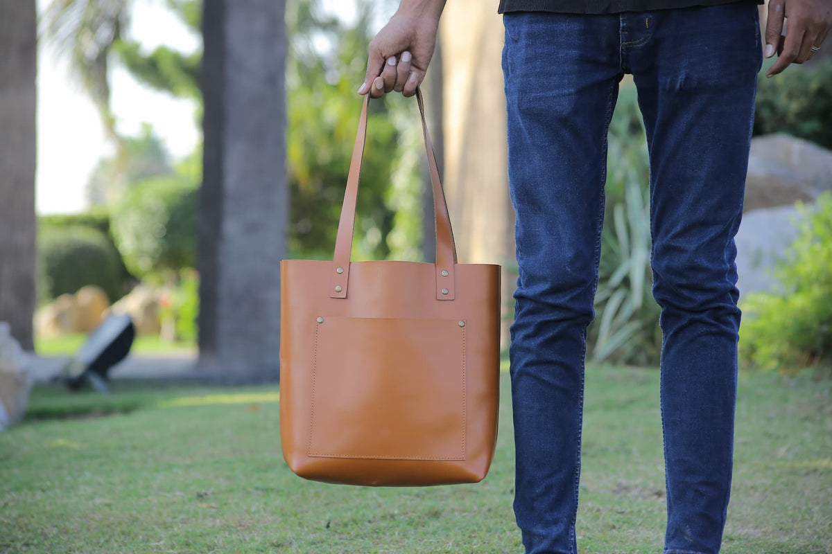 Leather handbag for women's, shopping bag