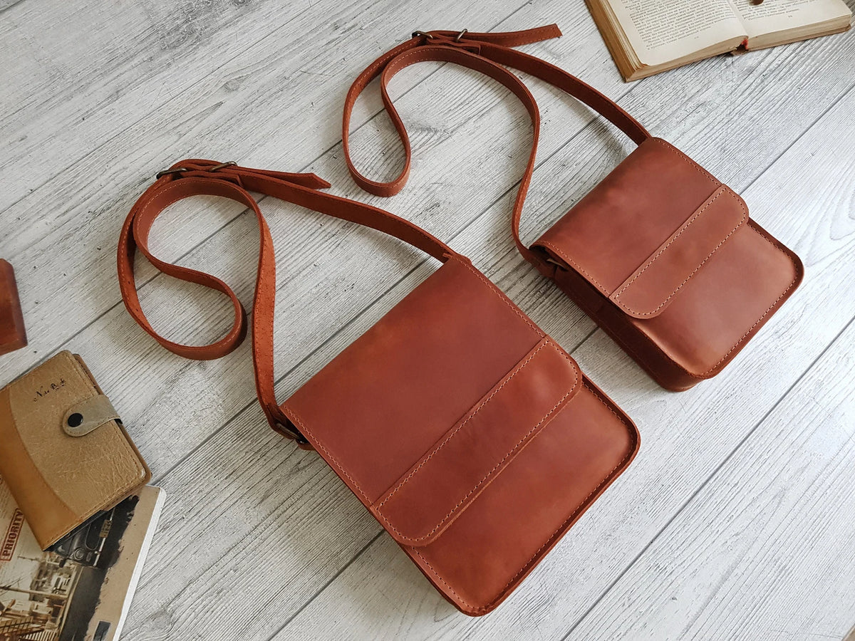 Men&#39;s leather cross body bag for travel