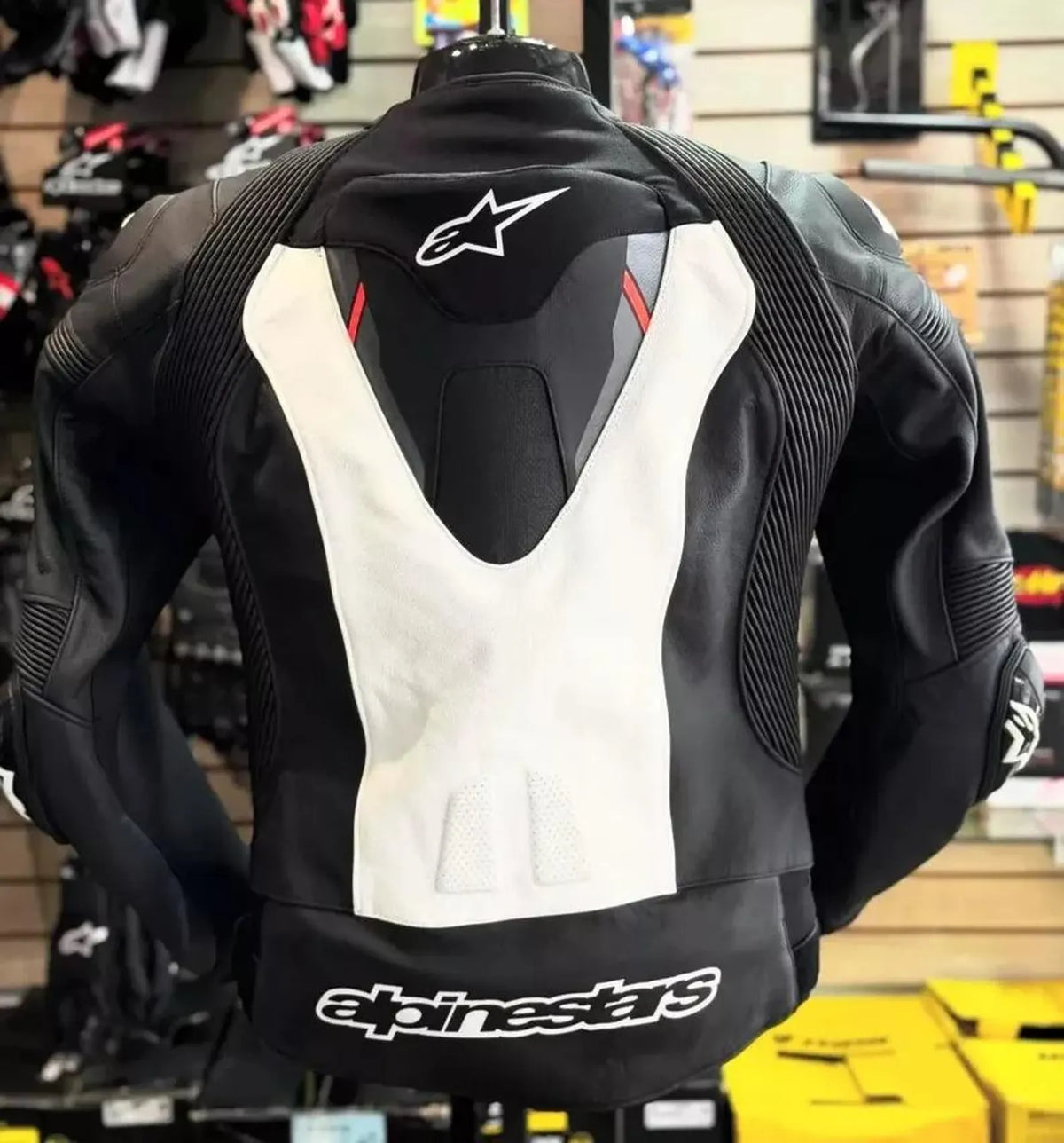 Alpinestars MotoGP biker racing Leather Jacket