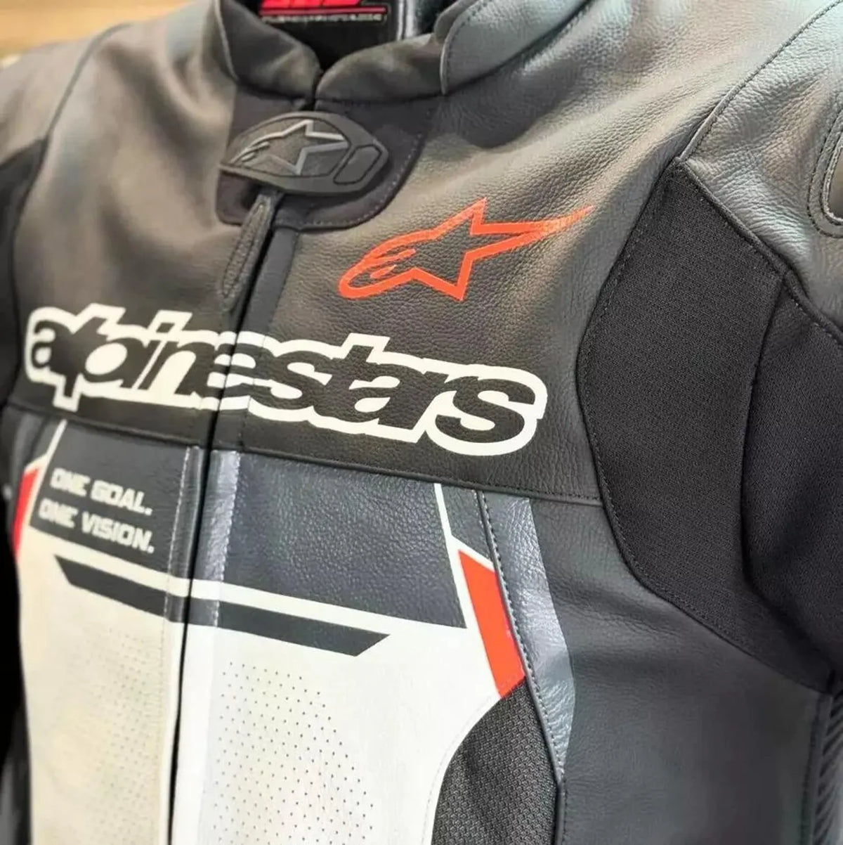 Alpinestars MotoGP biker racing Leather Jacket