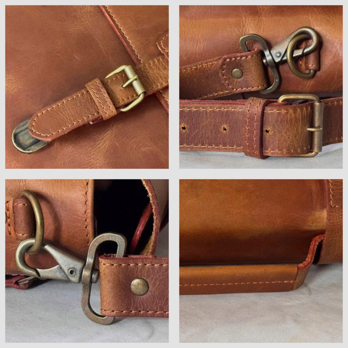 Leather Messenger Bag for Men