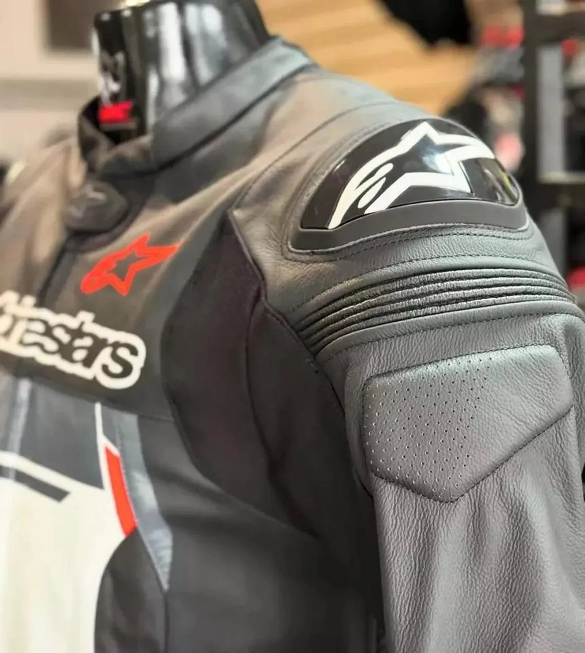 Alpinestars MotoGP biker racing Leather Jacket