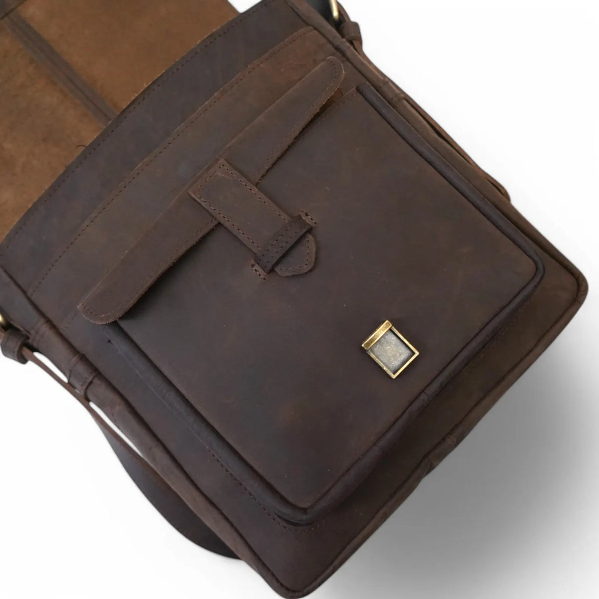 Leather Crossbody Satchel bag for travel