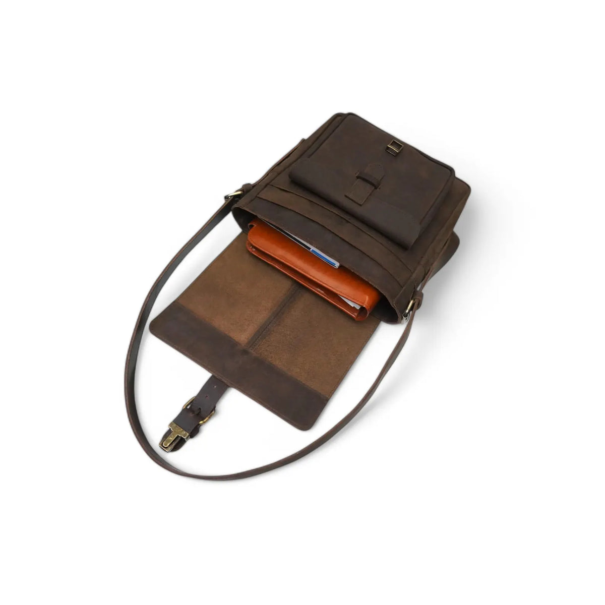 Leather Crossbody Satchel bag for travel