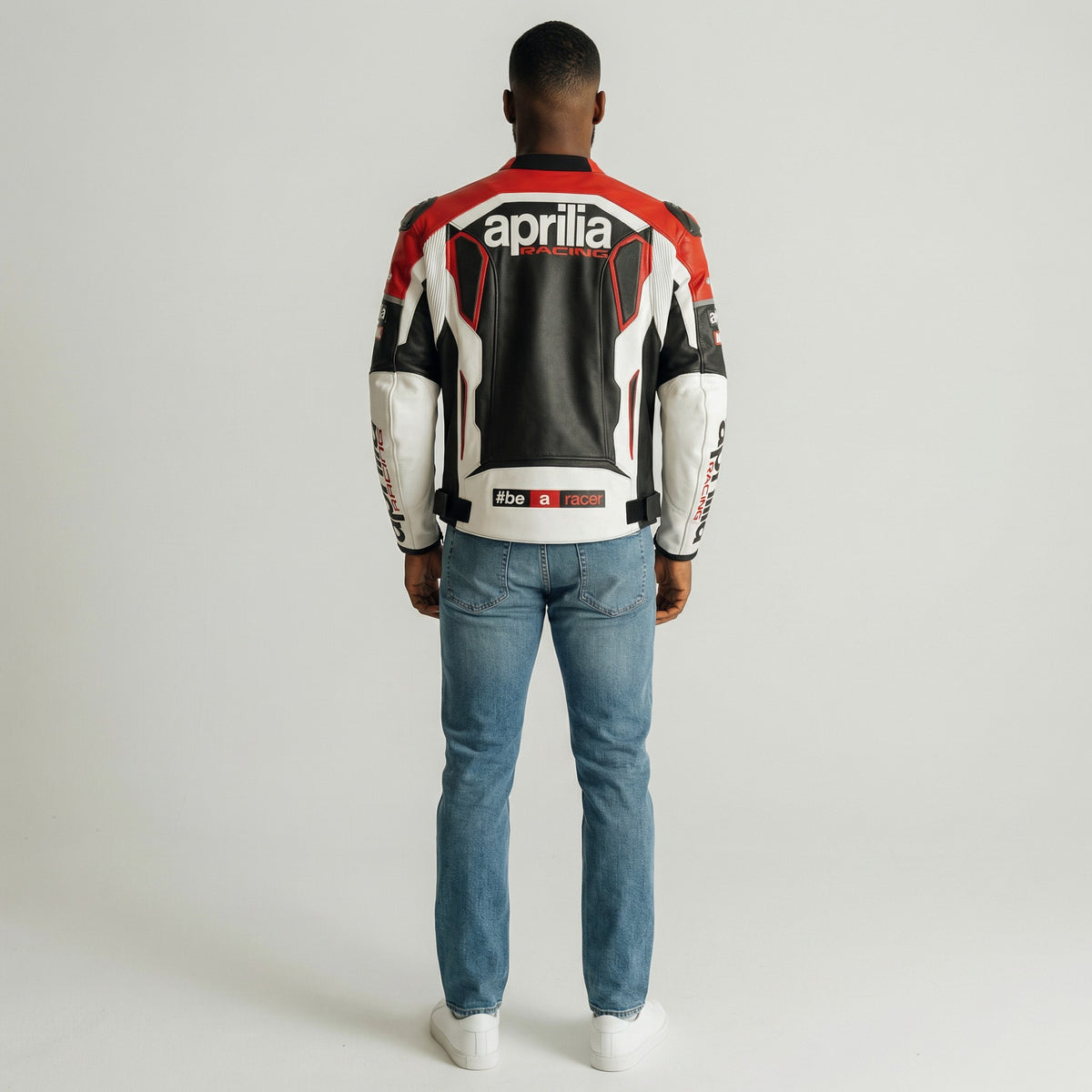 Aprilia motorcycle leather racing jacket