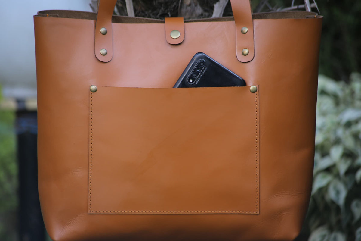 Ladies leather Tote bag, office bag