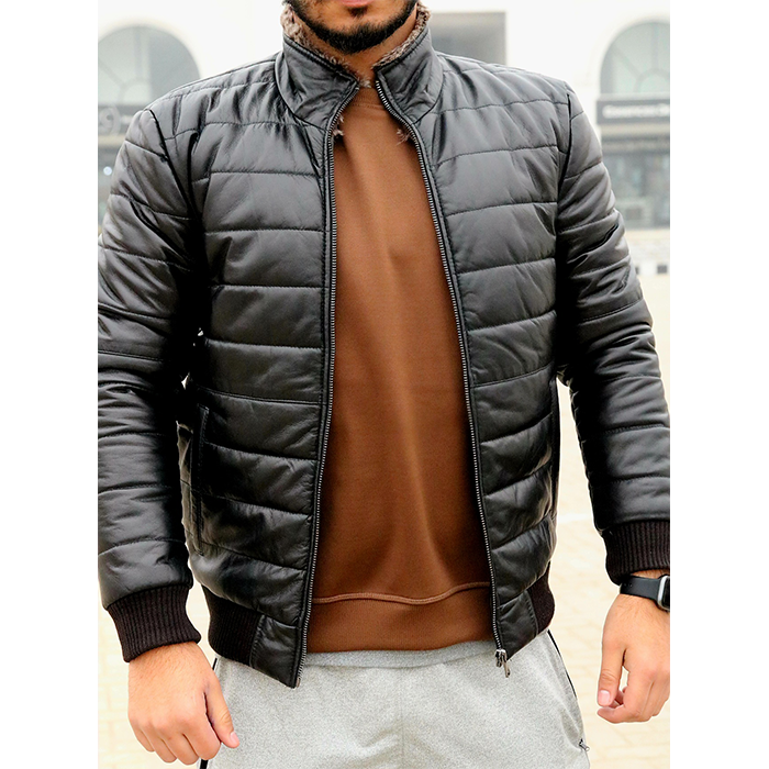 Men&#39;s bomber fur colure Leather Jacket for men&#39;s