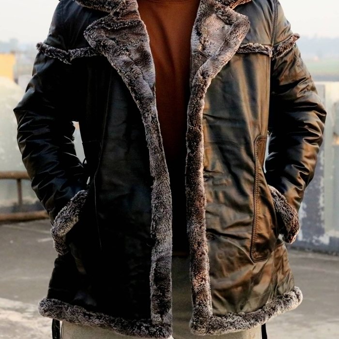 Premium long fur coat, original long fur coat with ultra soft fur