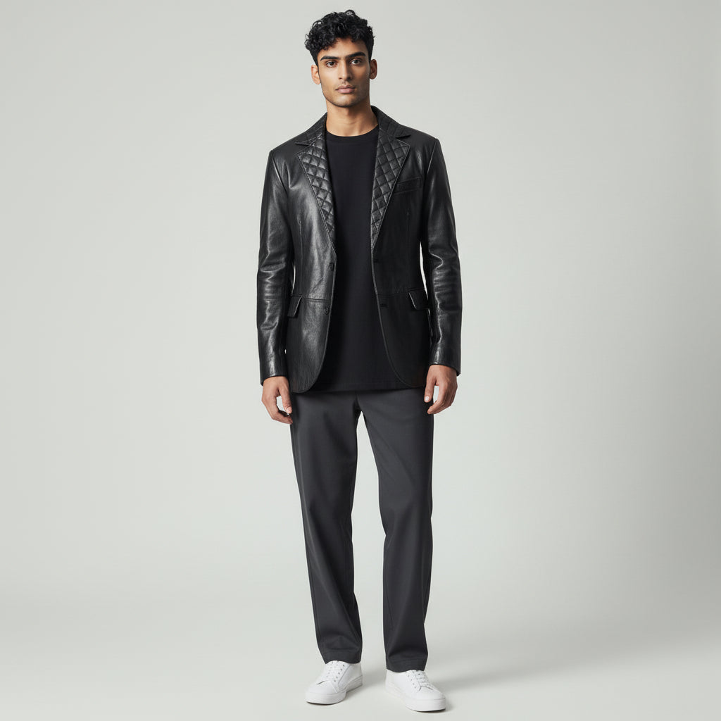 Harper Leather Blazer