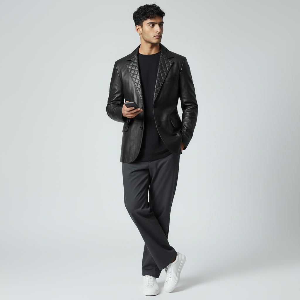 Harper Leather Blazer