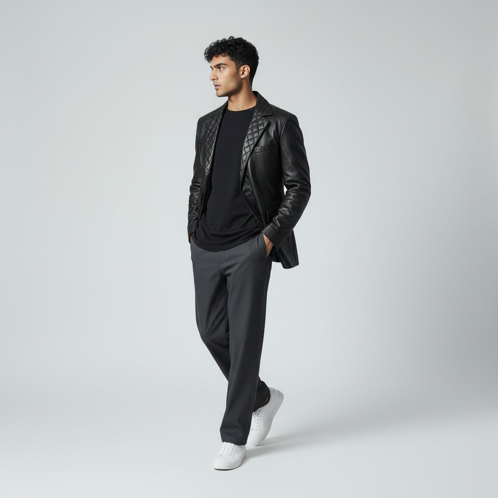 Harper Leather Blazer